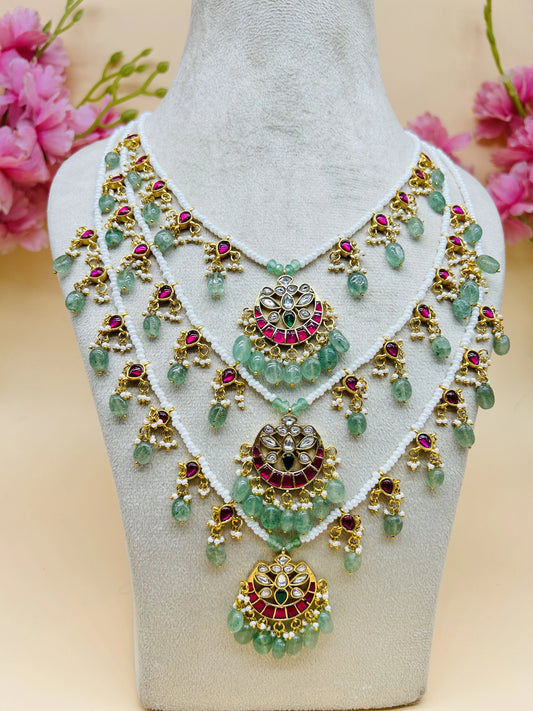 THREE LAYER PENDANT NECKLACE