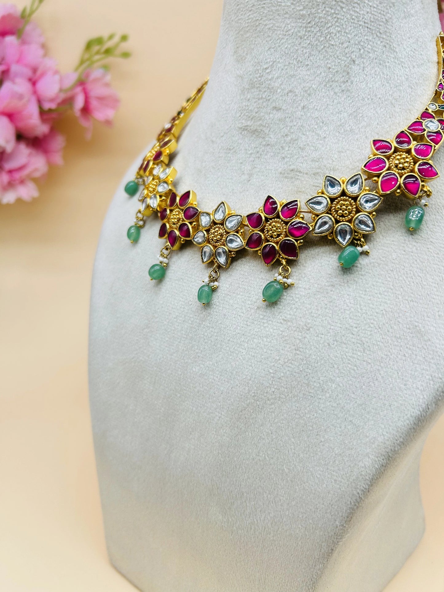 JADAU Kundan Necklace SET