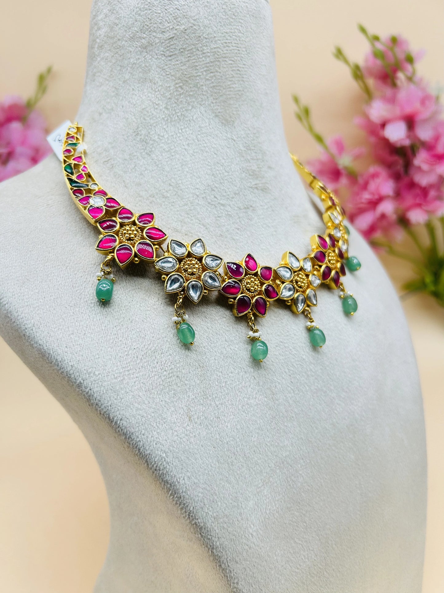 JADAU Kundan Necklace SET