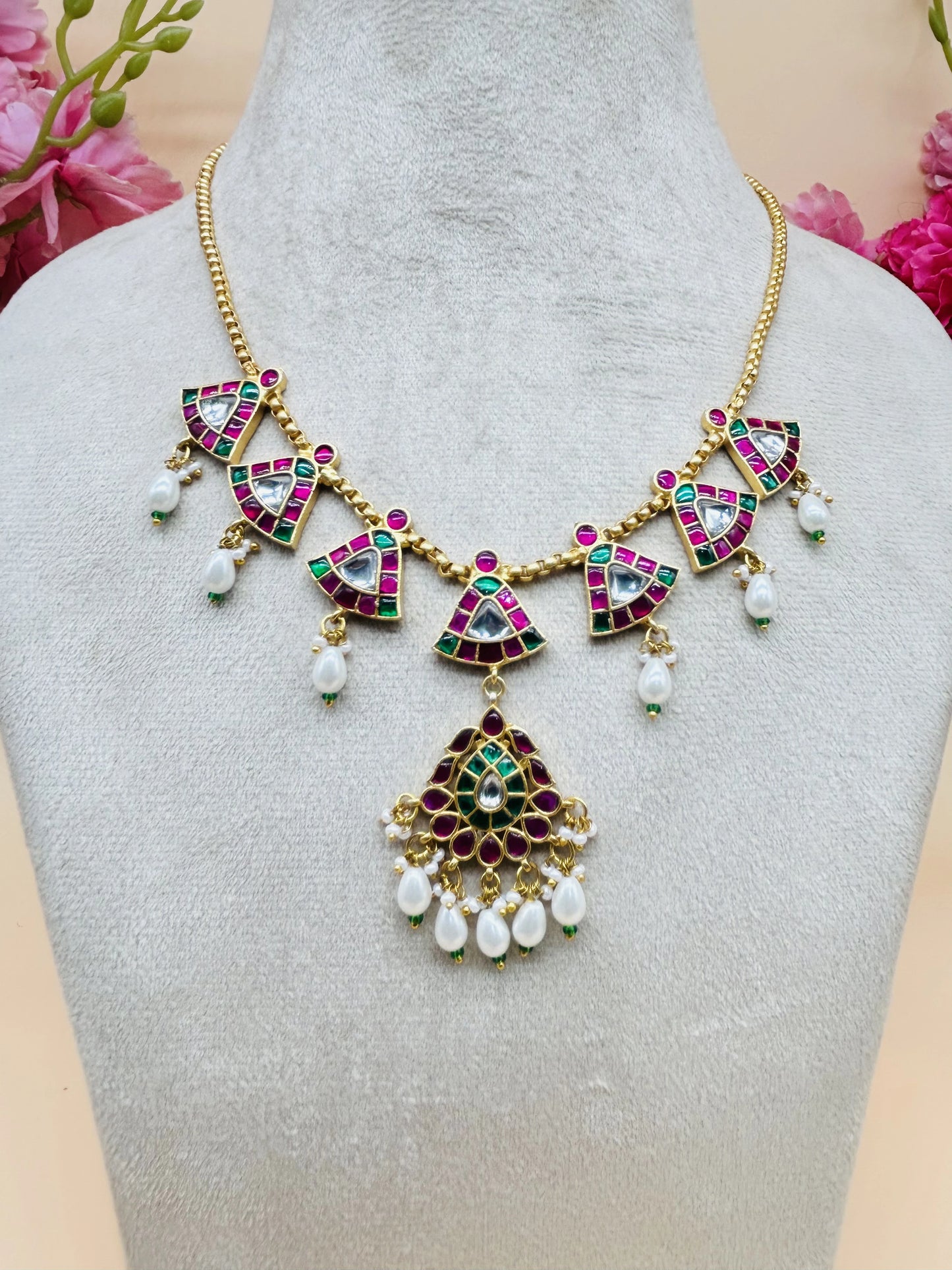 JADAU CHAND KUNDAN NECKLACE
