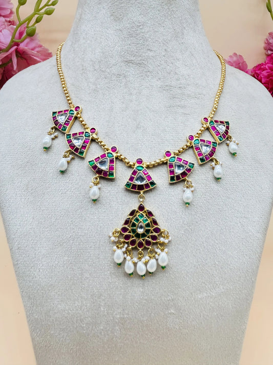 JADAU CHAND KUNDAN NECKLACE
