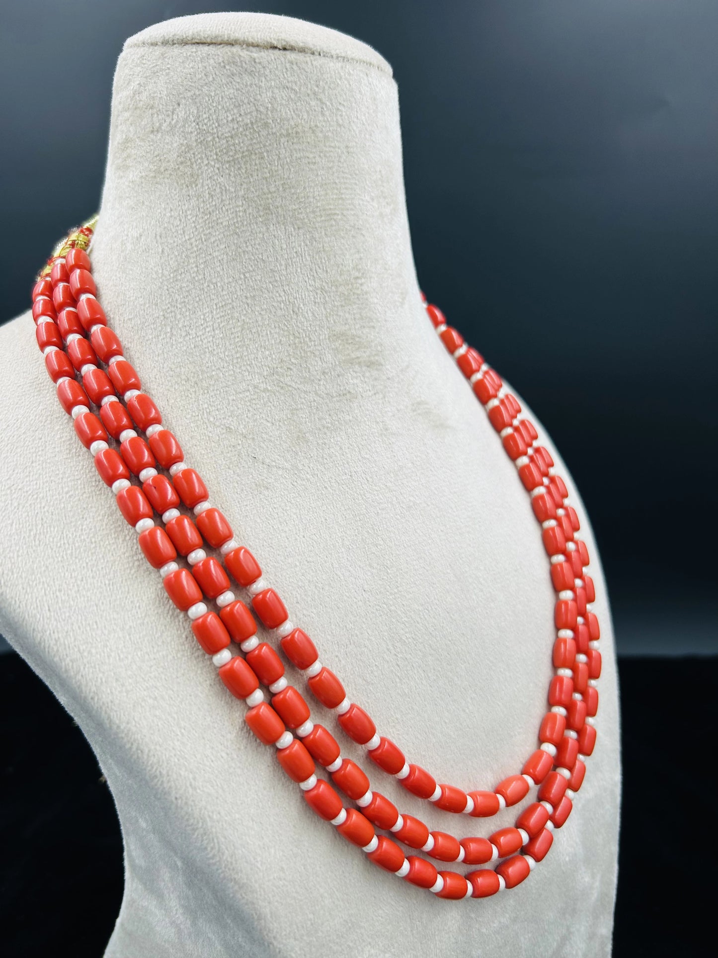 CORAL PEARL NECKLACE